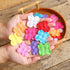 RATREE 888 50 Pcs Handmade Mulberry Paper Patch Hydrangeas Flowers 2x2 inch Mulberry Paper Flowers Scrapbooking Wedding DIY Craft (Mixed 10 Colors...