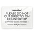 4x6 Inch Please Do Not Cut Directly on Countertop, Designer Sign ~ Ready to Stick, Lean or Frame (White)...