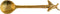 Creative Co-Op Brass Sugar/Honey Bee Handle Spoon, Gold...