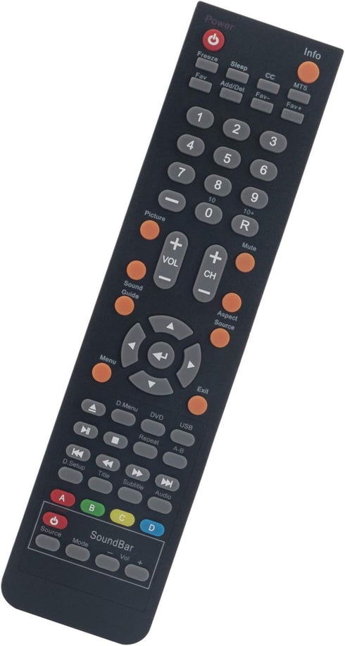 142022370001C Replace Remote Applicable for Sceptre TV E325WD-HDR E328BD-HDC E245BD-FHDR E245PV-FHDR E245BD-FHDU E245RD-FMDR E245PD-FHDR E325UD-HD...