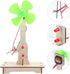 NUOBESTY Wooden Toys Car Tool Science Windmill Generator Kit Wind Generator DIY Green Alternative Energy Lab Mini Teaching Generator for Kids DIY ...
