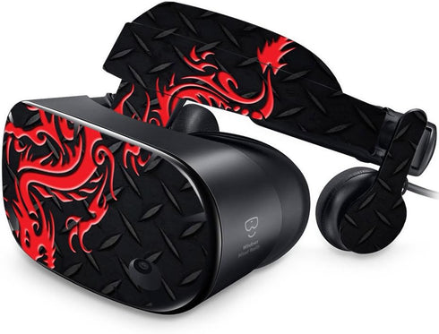 MightySkins Skin Compatible with Samsung Odyssey VR - Red Dragon | Protective, Durable, and Unique Vinyl Decal wrap Cover | Easy to Apply, Remove,...