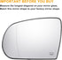 X AUTOHAUX Car Rearview Left Driver Side Mirror Glass Replacement W/Backing Plate Heated White Glass for Jeep Cherokee 2014-2019 for Jeep Compass ...