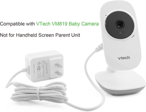 LEFXMOPHY VM819 Power Cord for VTech VM819-2 BU Baby Unit Cam (Not for Handheld Screen Parent Unit) VTPL Switching Power VT05EUS06040 Replacment 6...