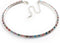 Thin Austrian Crystal Choker Necklace (Multicoloured)...