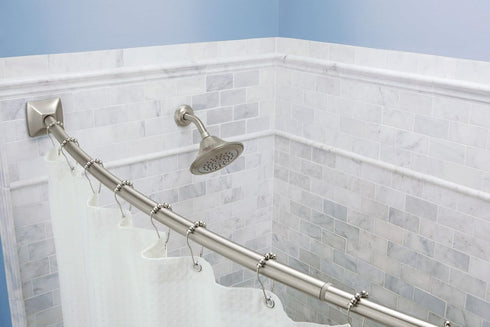 Moen SR2100BN Shower Curtain Rolling Rings, Pack of 12, Brushed Nickel...