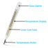 ?&? Clinical Glass Thermometer for Underarm 2PCS - Classic Non Digital Thermometer for Adults - Medical Fever Thermometer - Accurate Easy Reading ...