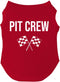 Pit Crew Dog Tee Shirt Sizes for Puppies, Toys, and Large Breeds (Red, Large 49)...