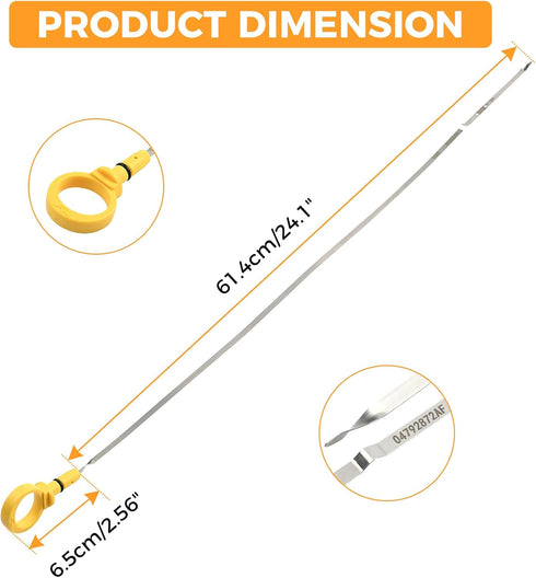 Oil Dipstick 5.7 for 2009-2021 Dodge Challenger Charger Chrysler 300 5.7L Hemi Engine Oil Level Dipstick Fluid Indicator Oil Stick Replaces # 0479...