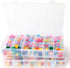 2pack 18 Grids Clear Plastic Organizer Box Storage Container with Dividers (Clear x 2PC,18 Grids Unadjustable)...