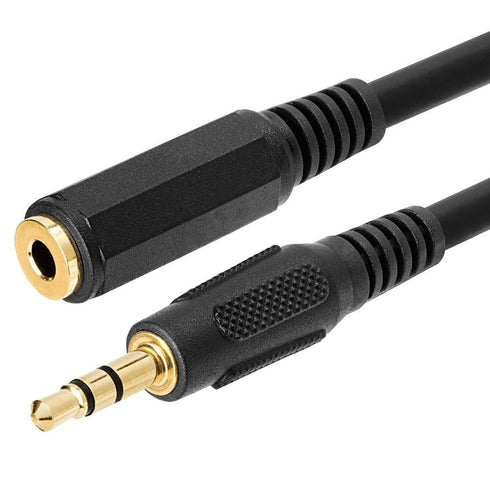 Cmple - 3.5mm 1/8" Stereo Audio Aux Headphone Cable Extension Cord Male to Female 25 Feet...