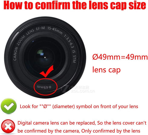 49mm-52mm Step Up Ring 49mm Lens to 52mm Filter (2 Pack), WH1916 Camera Lens Filter Adapter Ring Lens Converter Accessories...