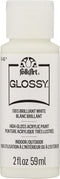 FolkArt White 2 fl oz Assorted 59ml Brilliant Gloss Acrylic Paint for Easy to Apply DIY Crafts, Art Supplies with A Glossy Finish, 11815...