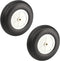Fielect 3.5 inch RC Model Airplane Super Light Sponge Tire Tail Wheel Tire and Wheel Sets for RC Car Airplane PU Sponge Tire with Plastic Hub 2 Pc...