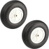 Fielect 3.5 inch RC Model Airplane Super Light Sponge Tire Tail Wheel Tire and Wheel Sets for RC Car Airplane PU Sponge Tire with Plastic Hub 2 Pc...