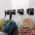 Bath Towel Hook,4 Pack Self Adhesive Square Coat Hooks, Sturdy No Drilling Robe Hook, Stainless Steel Heavy Duty Clothes Hanger, Wall Hooks for Ba...
