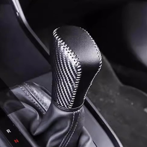 Car Shift Knobs Cover Leather Shift Lever Gear Handle Cover for Subaru Crosstrek/Impreza 2024 2025 Decoration Accessories Scratch Prevention Prote...