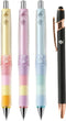 Mechanical Pencil Dr. Grip CL Play Boader 0.3mm Pastel Color Body 3 Packs With Kanji LOVE Sticker, Pastel yellow, Pastel pink, Pastel blue, 0.55 x...