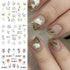 Flowers Nail Art Stickers 12 Sheets Spring Nail Decals Blooming Lily Floral Water Transfer Nail Stickers for Women Girls Summer Flower Nail Art Su...