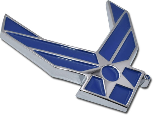 Elektroplate Officially Licensed Premium United States Air Force Wings Blue All Metal Emblem for Cars, Trucks, and All Auto | Universal Fit at 3.0...