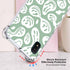 Phone Case for Samsung Galaxy A10e, Pastel Green White Funny Trippy Dripping Happy Smile Melted Hippie Smiling Skull Ghost Face Cute Shockproof Pr...