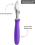 BALCI Ice Cream Scoop - Heavy Duty Stainless Steel Icecream Scooper With Non-Slip Rubber Grip - Professional Metal Ice-Cream Spade - Dishwasher Sa...