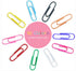 250pcs Coloured Large Paper Clips with Plastic Box Plastic Coated Metal Paper Clips for Office Stationery...