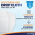12 Pack 12 x 9 ft Extra Large Painter’s Plastic Drop Cloth Painting Sheet-Light & Durable Dust Cover-Clear Plastic Sheet-Plastic Sheeting-Plastic ...