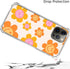 Indie Smile Face Flower Daisy Power Phone Case Compatible with iPhone 14 Pro Max, Hippie Retro 90s Orange Aesthetic Case for iPhone 14 Pro Max, Un...