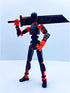 Pre-Assembly 3D Printed 5.54'' Dummy13 Action Figure, Multi-Jointed Tian13, Articulated T13 Desktop Decoration,12 in 1 Accessories, Best Birthday ...