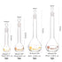 OLYCRAFT 4pcs Volumetric Flask 10ml/25ml/50ml/100ml Volumetric Flask Set with Glass Cap Durability & Chemical Resistance Glass Bottle for Laborato...