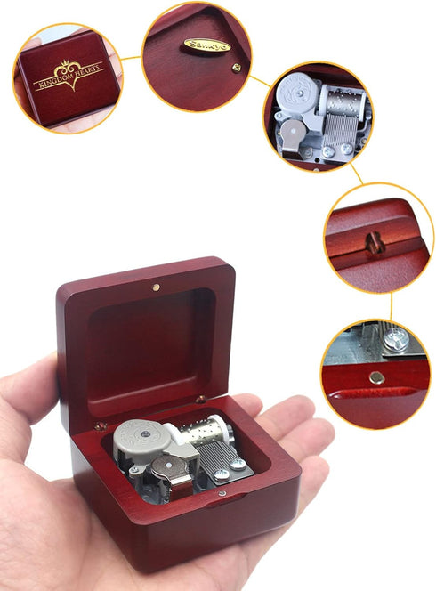 Sinzyo Music Box Vintage Musical Boxs Gift for Birthday Valentine's Day Christmas Day(Wine Red Box)...