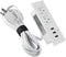 CCCEI Furniture Recessed Power Strip, White Desk Outlet with USB Ports, in Conference Desktop Flush Mount Plug, 6 ft Extension Cord....