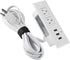 CCCEI Furniture Recessed Power Strip, White Desk Outlet with USB Ports, in Conference Desktop Flush Mount Plug, 6 ft Extension Cord....