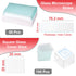 Microscope Slides Clear Glass 50 Pcs Pre-Cleaned Blank Microscope Slides Ground Edges 1" x 3" with 100pcs Pre-Cleaned 20mm x 20mm Microscope Cover...