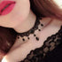 Zoestar Black Lace Choker Necklaces Vintage Crystal Pendant Necklace Punk Chain Accessories for Women...