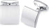 HONEY BEAR Square Cufflinks for Mens Shirt Business Wedding Gift Silver...