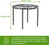 Plant Stand, 11.41IN High Heavy Duty Potted Plant Holder, Flower Pot Stand Anti-rust, Round Plant Rack for Room Indoor and Outdoor Courtyard, Gard...