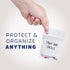 GPI - 2" x 3" - Bulk Pack of 100, 4 Mil Thick, Heavy Duty, Clear Plastic Reclosable Zip Bags, with Write-on White Block for Labeling, Strong & Dur...