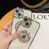 Casechics Compatible with iPhone Case,Luxury Glitter Bling Sparkly Diamond Rhinestone Bumper Camera Lens Protection Transparent Clear Soft Shockpr...