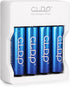 Rechargeable AA Batteries 4 Pack with 4 Bay Charger, 1.6V 2500mWh Ni-Zn Double A Battery - Fast Charging, Long Lasting Rechargeable Batteries with...