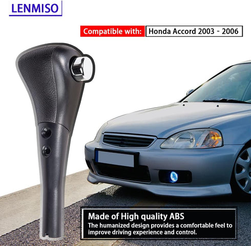 Shift Lever Shifter Knob Handle Compatible with Honda Accord 2003-2005 Replace 54131-SDA-A51 54130-SDA-A54ZC (Black ABS)...