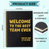 Welcome to The Best Team Ever 160 Blank Pages Spiral Notebook, New Hire Gift for Colleague, New Job Gift for Employee, Teamwork Gift for Coworker,...