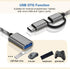 2-in-1 USB C/Micro USB to USB Adapter, USB to USB C OTG Adapter Cable Compatible with Samsung Galaxy S21 S22 S23 Note 20/10 A53, Google Pixel and ...