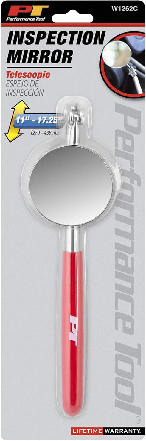 Performance Tool W1262C Telescoping Swivel Mirror,...
