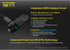 Nitecore Tube V2.0 Keychain Flashlight, 55 Lumen Bright USB Rechargeable Ultra Lightweight Compact (Black)...