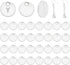 PH PandaHall 100 Pcs 304 Stainless Steel Flat Round Blank Stamping Tag Pendants Charms Diameter 8mm for Jewelry Making...