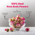 BLUE TEA - Rose Buds Tea - 1.05 Oz (Pack of 2) 60 Cups - Loose | Rich in Vitamin-C - For Hair & Skin | Caffeine Free - Flower Based - Herbal Tea -...