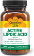 Country Life R-Alpha Lipoic Acid Complex 300mg - Alpha-Lipoic Acid 270mg & R-Lipoic Acid 30mg - Antioxidant Support - No Yeast, Corn, Wheat, Soy, ...