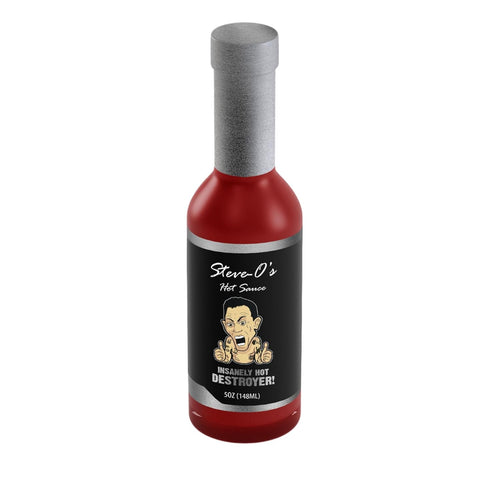 Steve-O's Hot Sauce - Destroyer Hot Sauce | With Garlic and Scorpion, Naga Jolokia, and Carolina Reaper Peppers (5 fl oz)...